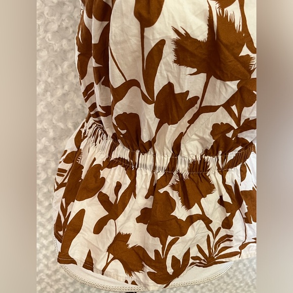 Corey Lynn Calter cream printed tie strap tank size small - Picture 4 of 9